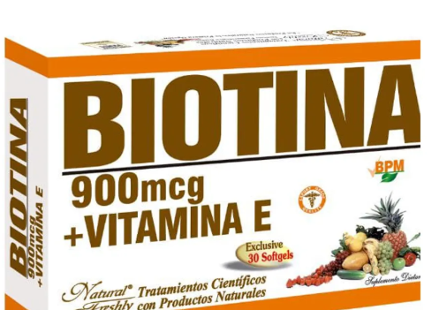 BIOTINA 900MCG+VITAMINA E X 30 SOFTGELS