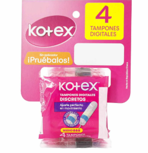 TAMPON KOTEX EVOL DIGITAL MEDIO RISTRA X 5 PAQUETE X 4 UNDS   - KIMBERLY