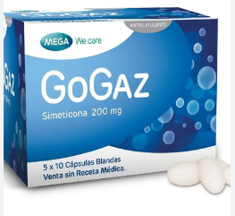 GOGAZ SIMETICONA 200 MG CAP CAJA X 50 CAP