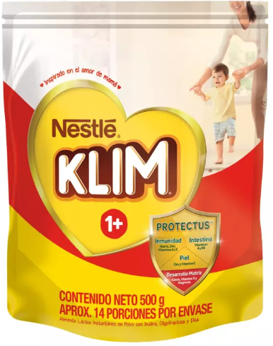 LECHE KLIM 1+  PROTECTUS X 500 GR BOLSA  - NESTLE
