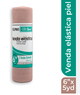 VENDA ELASTICA COLOR PIEL ALFA SAFE 5`` X 5 YARDAS  - ALFA TRADING  (120)