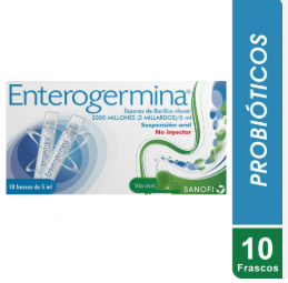 ENTEROGERMINA X 10 VIALES BEBIBLES  - SANOFI - FARMA
