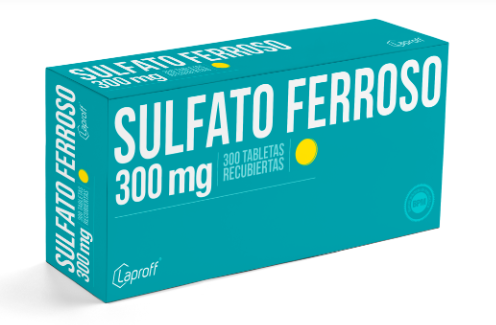 SULFATO FERROSO 300 MG X 300 GRAGEAS (MULTIPACK)  - LAPROFF (72)
