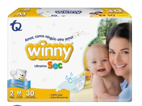 PAÑAL WINNY ULTRATRIM SEC  ETAPA 2 X 30U
