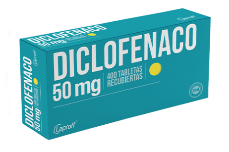 DICLOFENACO 50MG CJX400TAB MULTIPACK   -  LAPROFF