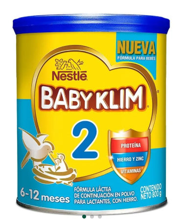 BABY KLIM 2 6-12 MESES X 800 GR