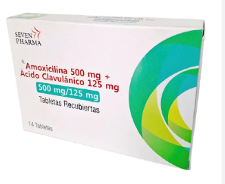 AMOXICILINA 500 MG + ACIDO CLAVULANICO 125 MG 500 MG/125 MG X 14 TAB