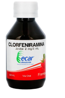 CLORFENIRAMINA 2 MG - 5 ML X 120 ML  JBE   -  ECAR