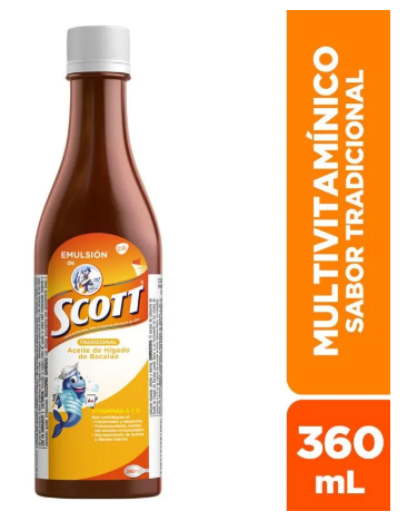 EMULSION SCOTT X 360 ML TRADICIONAL  - GLAXO - OTC