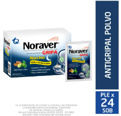 NORAVER GRIPA BEBIDA NOCHE X 24 SOBRES  - TECNOQUIMICAS (24)