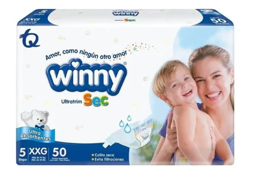PAÑAL WINNY SEC ETAPA 5 X 50 UND