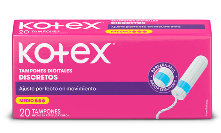 TAMPONES KOTEX DIGITAL MEDIO X 12 UND