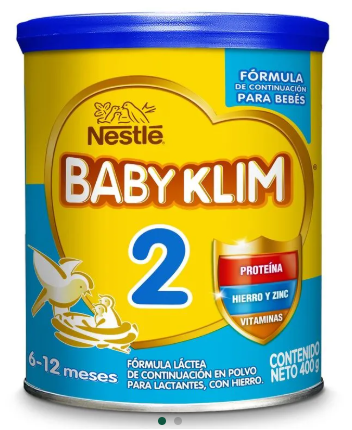 BABY KLIM 2 6-12 MESES X 400 GR