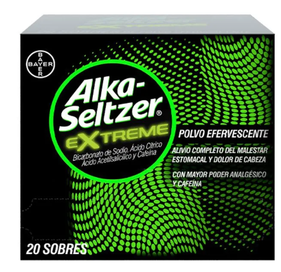 ALKA SELTZER EXTREME EFERVECENTE X 20 SOBRES  - BAYER - OTC