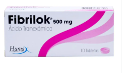 FIBRILOK ACIDO TRANEXAMICO 500 MG X 10 TABLETAS