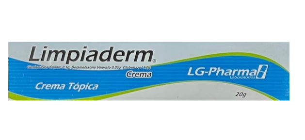 (LIMPIADER) GENTAMICINA + BETAMETASONA + CLOTRIMAZOL X 20 GR CREMA  - LUNA