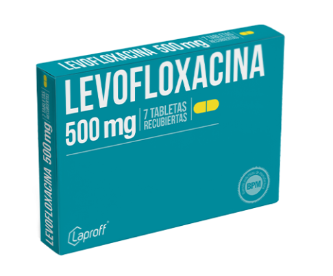 LEVOFLOXACINA  500 MG CJX7 TAB RECUBIERTAS  -  LAPROFF