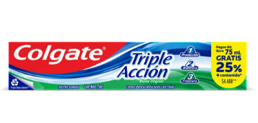 CREMA DENTAL COLGATE TRIP ACCION PAG 60 LLEVE 75