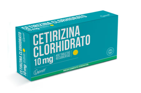 CETIRIZINA CLORH  10 MG X 400 TABS  - LAPROFF (72)