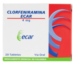 CLORFENIRAMINA 4 MG X 20 TAB (CLORFAM)  - LABINCO