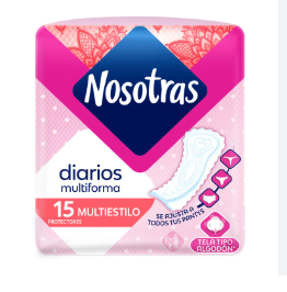 PROTECTORES NOSOTRAS MULTIESTILO X 15 UNDS CAJA - FAMILIA (24)