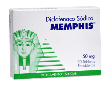 DICLOFENAC 50MGRX30 TAB MEMP  -  MEMPHIS