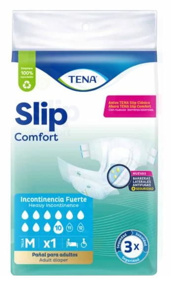 PAÑAL TENA SLIP COMFOR X1TALLA M- FAMILIA  (24)