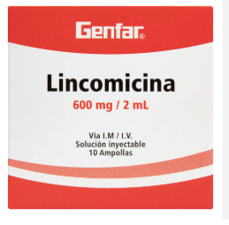 LINCOMICINA 600 MG X 10 AMP  - GENFAR