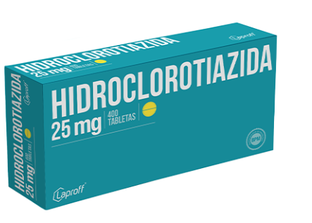 HIDROCLOROTIAZIDA 25 MG X 400 TABS  (MULTIPACK)  - LAPROFF (72)