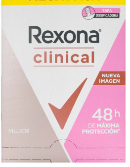 DESODORANTE REXONA CLINICAL MUJER 8.5 GR CAJA X 20 SOBRES