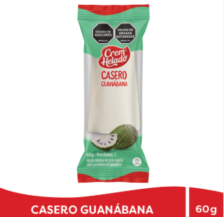 HELADO CASERO GUANABANA RI X 60 GR X 25 UND