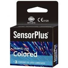 CONDONES SENSORPLUS COLORED