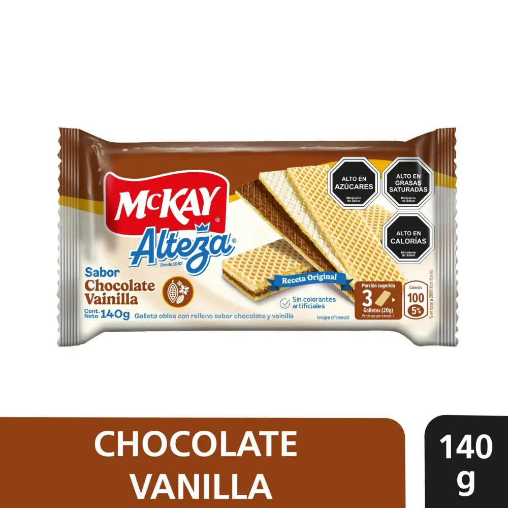 GALLETAS MCKAY ALTEZA  SABOR VAINILLA CHOCOLATE