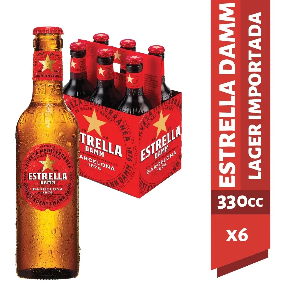 PACK ESTRELLA DAMM 330ccx6