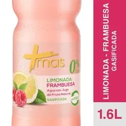 AGUA SABORIZADA +MAS LIMON FRAMBUESA 1.5L