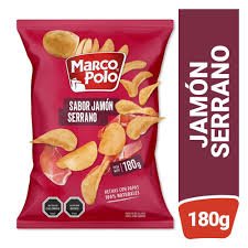 Papas marco polo sabor jamon serrano 180G