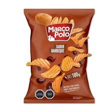 Papas marco polo sabor barbeque 180G.