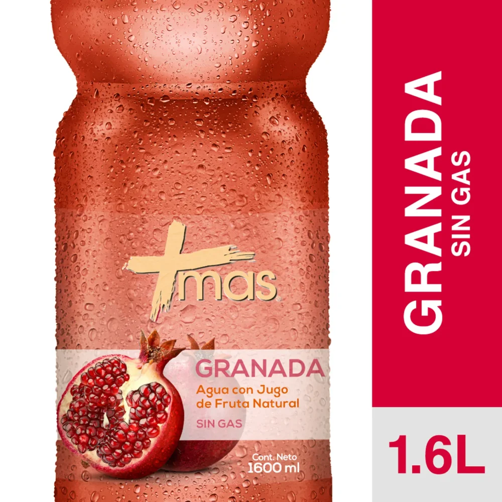 AGUA SABORIZADA +MAS GRANADA 1.5L