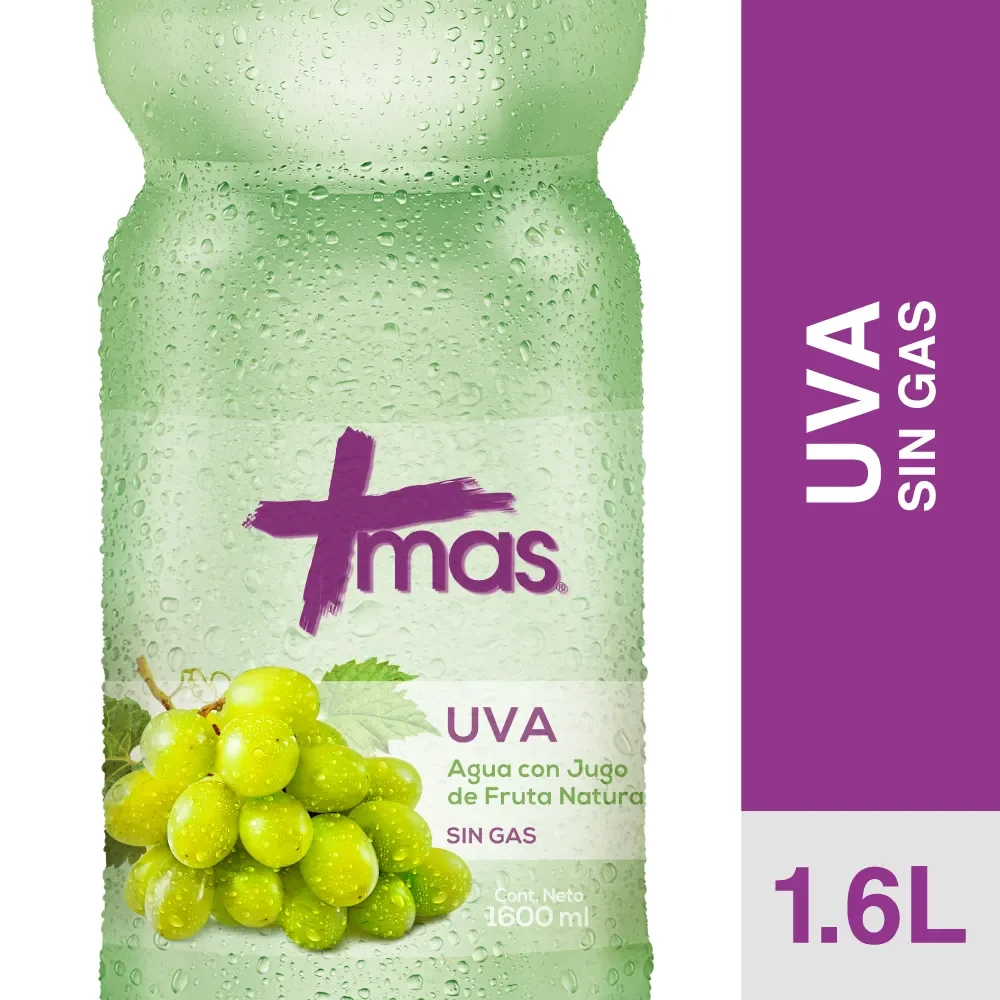 AGUA SABORIZADA +MAS UVA 1.5L