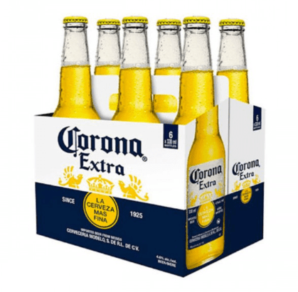 PACK CORONA EN VIDRIO 330cx6