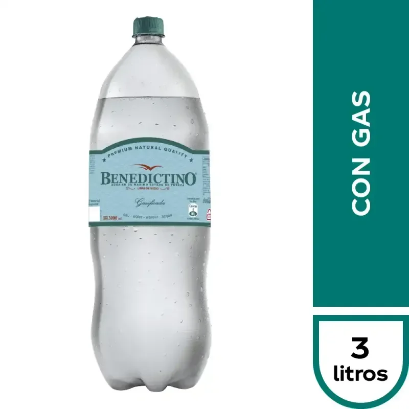BENEDICTINO GASIFICADA 3L