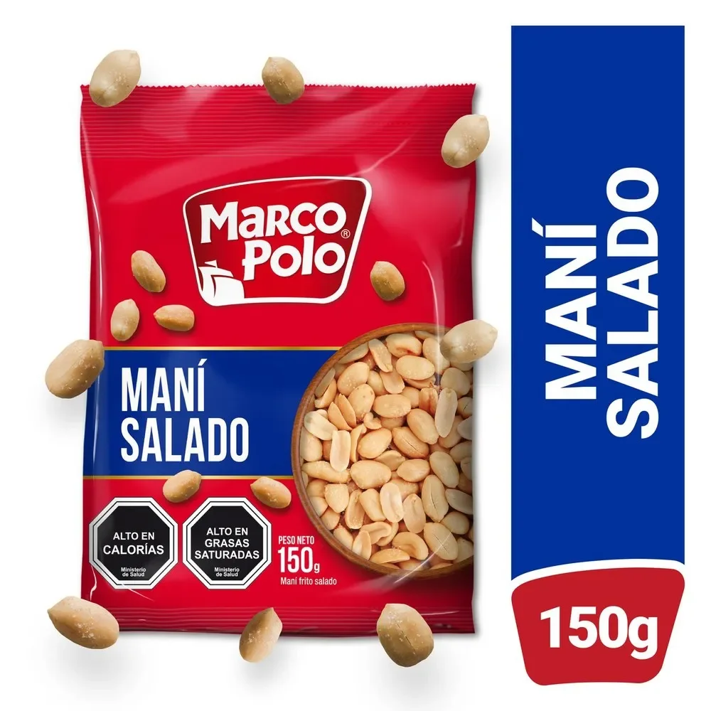 Mani salado marco polo 150G.
