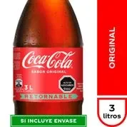 COCA COLA RETORNABLE 3L
