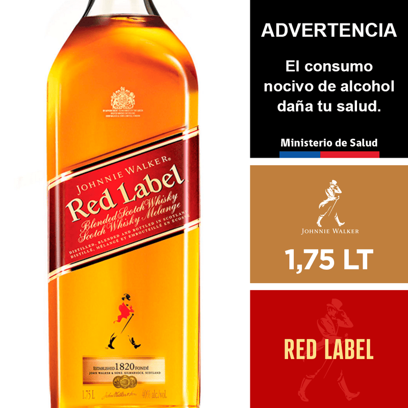 JOHNNIE WALKER RED LABEL 1.75L