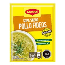 SOPA POLLO CON FIDEOS