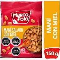 Mani salado con miel marco polo150G