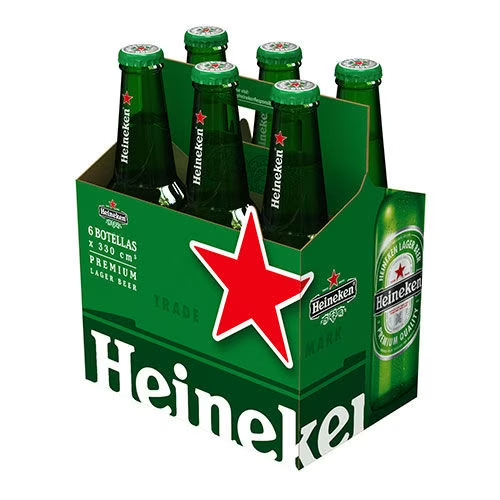 PACK HEINEKEN EN BOTELLIN 330ccx6