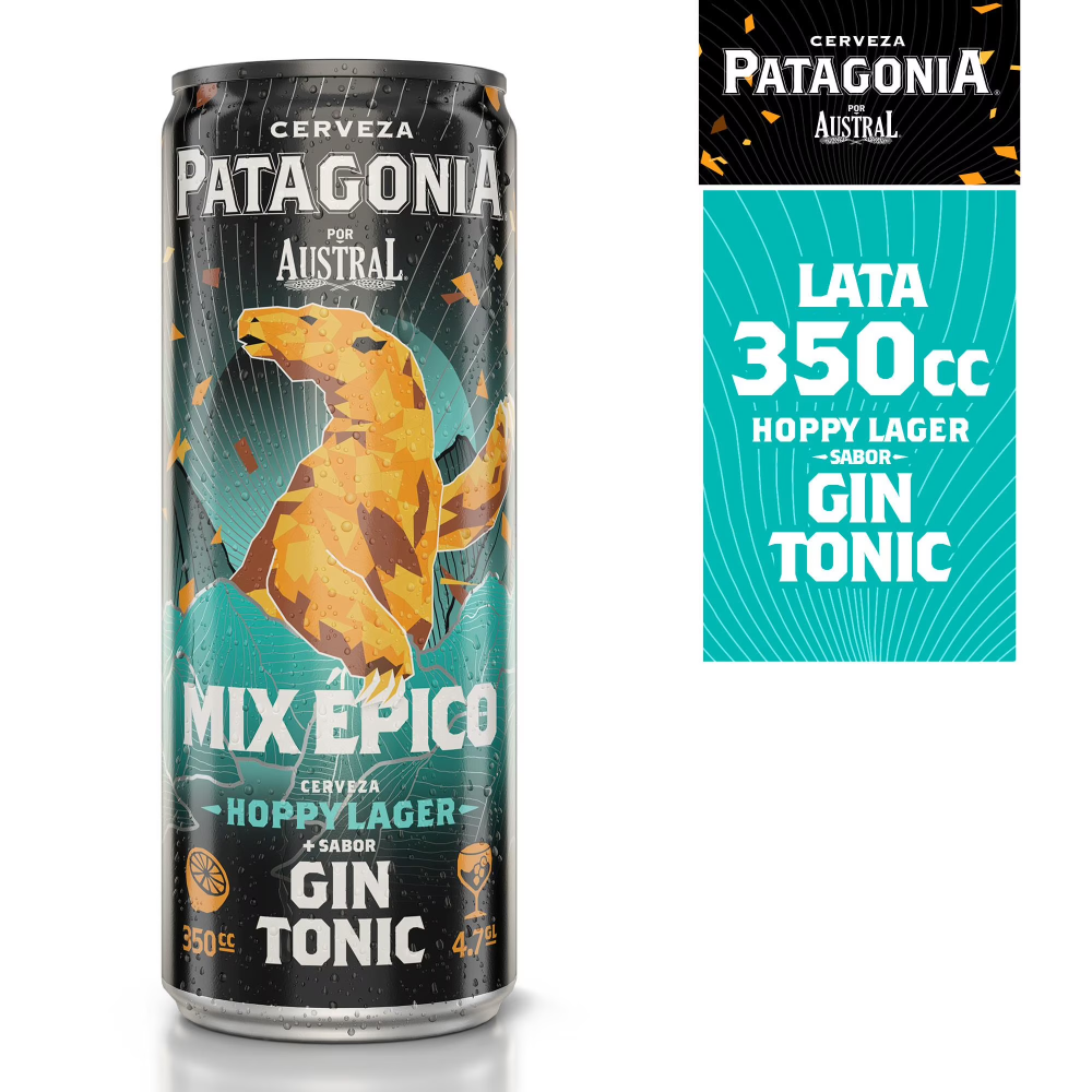 PATAGONIA AUSTRAL HOPPY LAGER GIN TONIC
