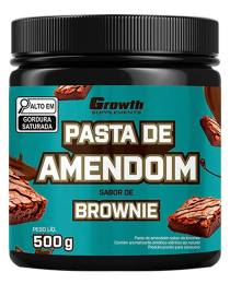 Pasta De Amendoim Sabor Brownie 500g - Growth Supplements