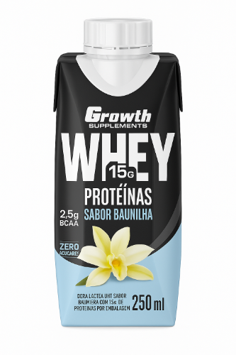 BEBIDA LÁCTEA UHT DE PROTEÍNAS - GROWTH SUPPLEMENTS Sabor: Baunilha